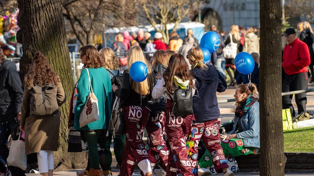 young people at eu event