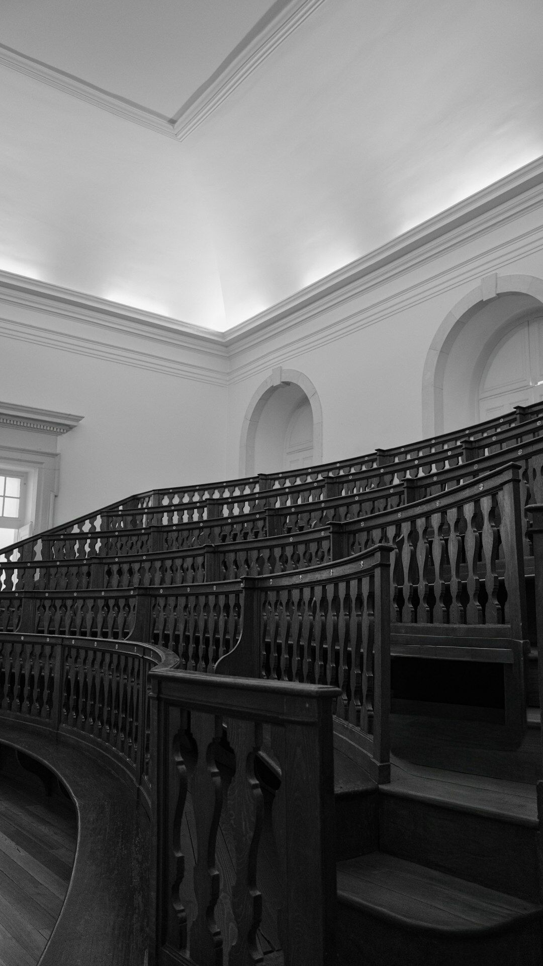Students listening to a lecture in a university lecture hall
